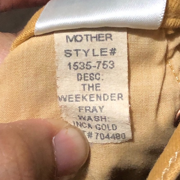 Mother The Weekender Fray Jeans Women's 25 Raw Hem in Play Date Wash Bootcut - Picture 6 of 9